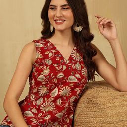 Anouk Rustic Floral Print Top-image-40