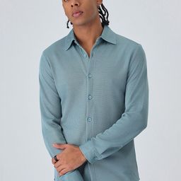 Banana Club Men Classic Slim Fit Textured Casual Shirt-image-94