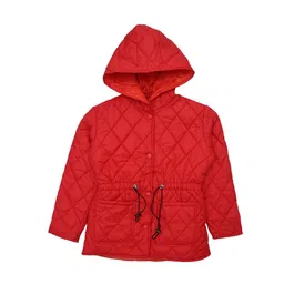 White Snow Girls Quilted Jacket-image-91