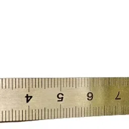 azlaan Rectangular 0-180 Degree Protractor Measure Ruler Stainless Steel Radius Gauge image 3