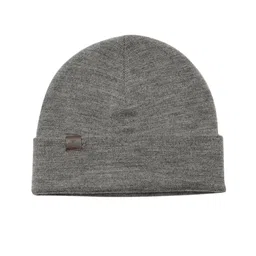 WROGN Unisex Grey Solid Beanie-image-41