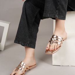 DressBerry Women Party Open Toe Flats-47