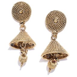 Zaveri Pearls Gold-Plated Jhumka Earrings-picture-34
