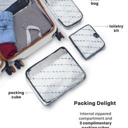 Assembly Set 0f 2 Textured Hard Sided Trolley Bag image 4