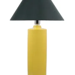 Homesake Yellow Ceramic Table Lamp with Cone Shade (Bulb Included) - Set of 1 image 2