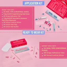SOEZI Reusable Press On Nails Application Kit - Bold and Bright image 2
