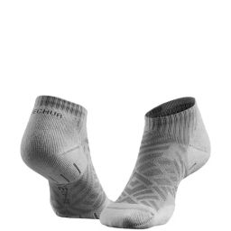 Quechua by Decathlon Grey Blend Printed Socks Pack of 2 ( UK 2.5-5 EU35-38 ) image 2