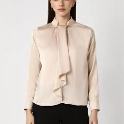 Van Heusen Beige Plain Top-image-88
