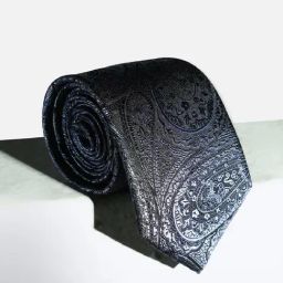 Louis Philippe Navy Printed Tie-image-10