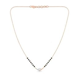 Malabar Gold and Diamonds 18k Rose Diamond Short Mangalsutra-image-28