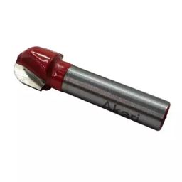 AKARI Router Core Box Round Bit 8 mm Shank Size Red & Chrome for Routing in Wood, RB-14-16