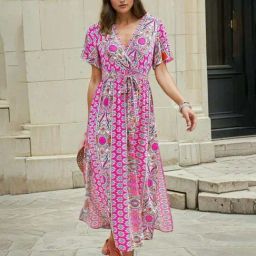 Kotty Multicolored Printed Maxi Dress-image-90