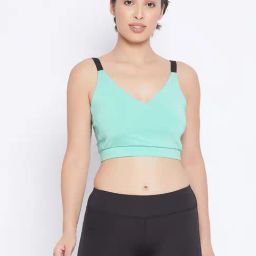 Clovia Blue Non Wired Padded Sports Bra-image-54