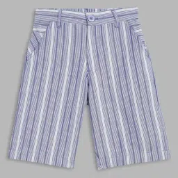 Blue Giraffe Boys Multicolor Striped Shorts-image-36