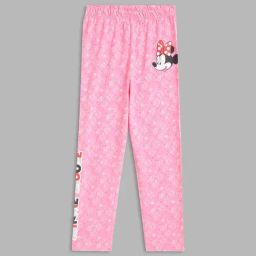 Blue Giraffe Kids Pink Printed Leggings-image-42