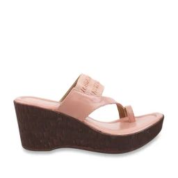 Metro Women's Pink Toe Ring Wedges-image-98