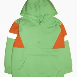 Kiddopanti Kids Green Solid Full Sleeves Sweatshirt-image-73