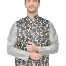 SG LEMAN Black Regular Fit Printed Waistcoats-image-47