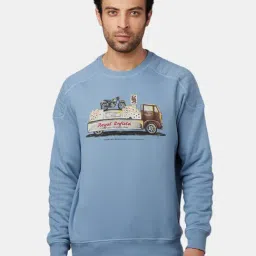 Royal Enfield Sky Blue Full Sleeves Sweatshirt-42