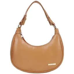 Spice Art Tan Textured Medium Hobo Handbag-48