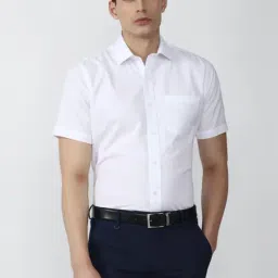 Van Heusen White Cotton Regular Fit Shirt-image-36
