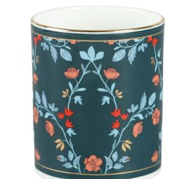 India Circus Abstract White Bone China Milk Mugs Set of 2, 360 ml With Accented and 22 Carat Gold image 3