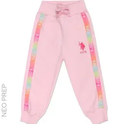 U.S. Polo Assn. Girls Light Pink Solid Joggers-picture-36