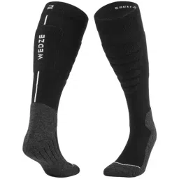 Wedze by Decathlon Black & Grey Blend Textured Socks ( 8.5-11 - 43/46 )-image-55