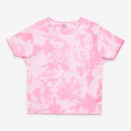 Y&F Kids by Westside Pink Tie-Dye Design Cotton-Blend T-Shirt-image-45