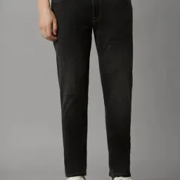 Louis Philippe Black Cotton Slim Fit Jeans-picture-13