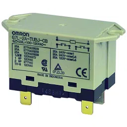 OMRON ELECTRONIC COMPONENTS RELAY, SPST-NO, 277VAC, 25A, G7L-1A-TUB-J-CB-AC100/120-42