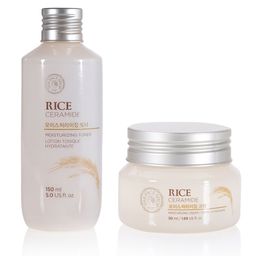 The Face Shop Rice & Ceramide Set of Moisturizing Toner & Moisturizing Cream-40