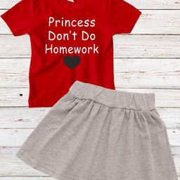 TRIANGLETEES Girls Pure Cotton Clothing Set-image-91