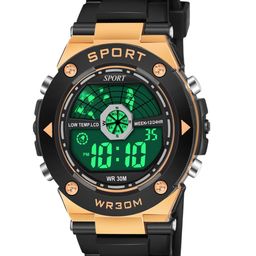 Hala Men Dial & Bracelet Style Straps Digital Watch Hala-1054-Gold-51