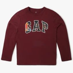GAP Boys Dark Purple Cotton Graphic T-Shirt-image-99