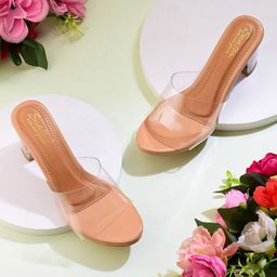 Snasta Women TPR Transparent Block Heel Sandals-picture-20