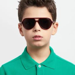 Polaroid Red Pilot Sunglasses for Kids-image-4
