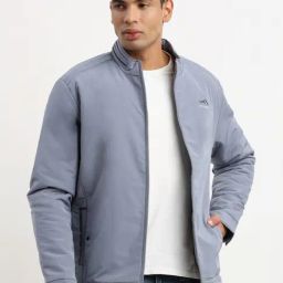 Showoff Blue Slim Fit Jacket-image-82