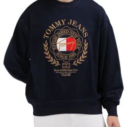 Tommy Hilfiger Navy Logo Regular Fit Sweatshirt-picture-11