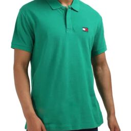 Tommy Hilfiger Green Cotton Badge Men Regular Fit Polo T-Shirt-picture-17