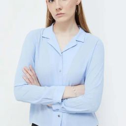Code by Lifestyle Blue Plain Shirt-image-33
