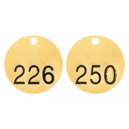 BRADY 38.1mm(1-1/2 Inch) Stamped Numbered Tag Set for General Purpose, 20TD88 (Pack of 25)-image-83