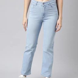 showoffff SHOWOFF Blue Straight Fit Mid Rise Jeans-picture-9