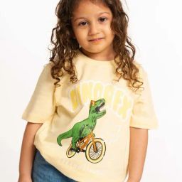 Nap Chief Unisex Yellow Cotton Printed T-Shirts-image-58