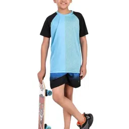 Vector X Boys Blue Printed T-Shirt-image-21