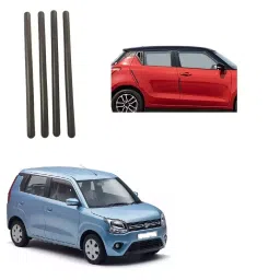 SPREADX Plastic Stylish Car Bendable Door & Bumper Guard Long Length Universal fit Black Colour Suitable for Maruti Suzuki Wagon-r Type-4 (Set of 4 Pcs)-picture-33