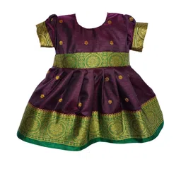 Mom and Me Maroon Cotton Dresses-image-76
