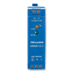 TDK-LAMBDA POWER SUPPLY, 30W, 12V, 2.5A, DRB30-12-1-91