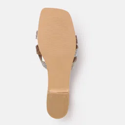 Lino Perros Women Embellished Party Open Toe Flats image 5