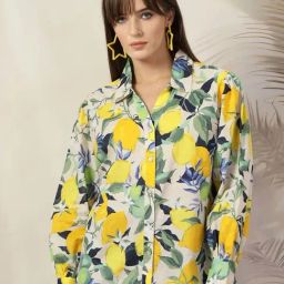 Melon By plusS Multicolored Cotton Printed Shirt-image-41